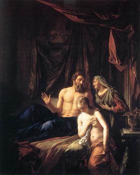 阿德裡安 凡 德 韋夫 Sarah Presenting Hagar to Abraham